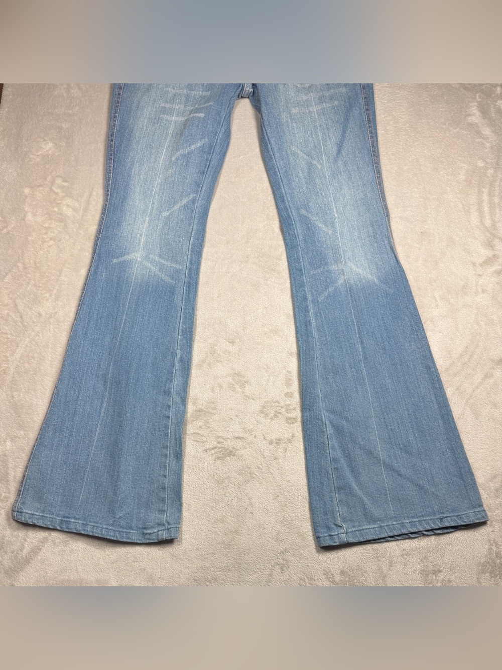 NWT Deadstock Y2K 7 For All Mankind Embroidered A Pocket Bootcut Blue Jeans 24 - Picture 7 of 17